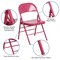 Emma and Oliver 2 Pack Home & Office Colorful Metal Folding Chair Teen and Event Seating